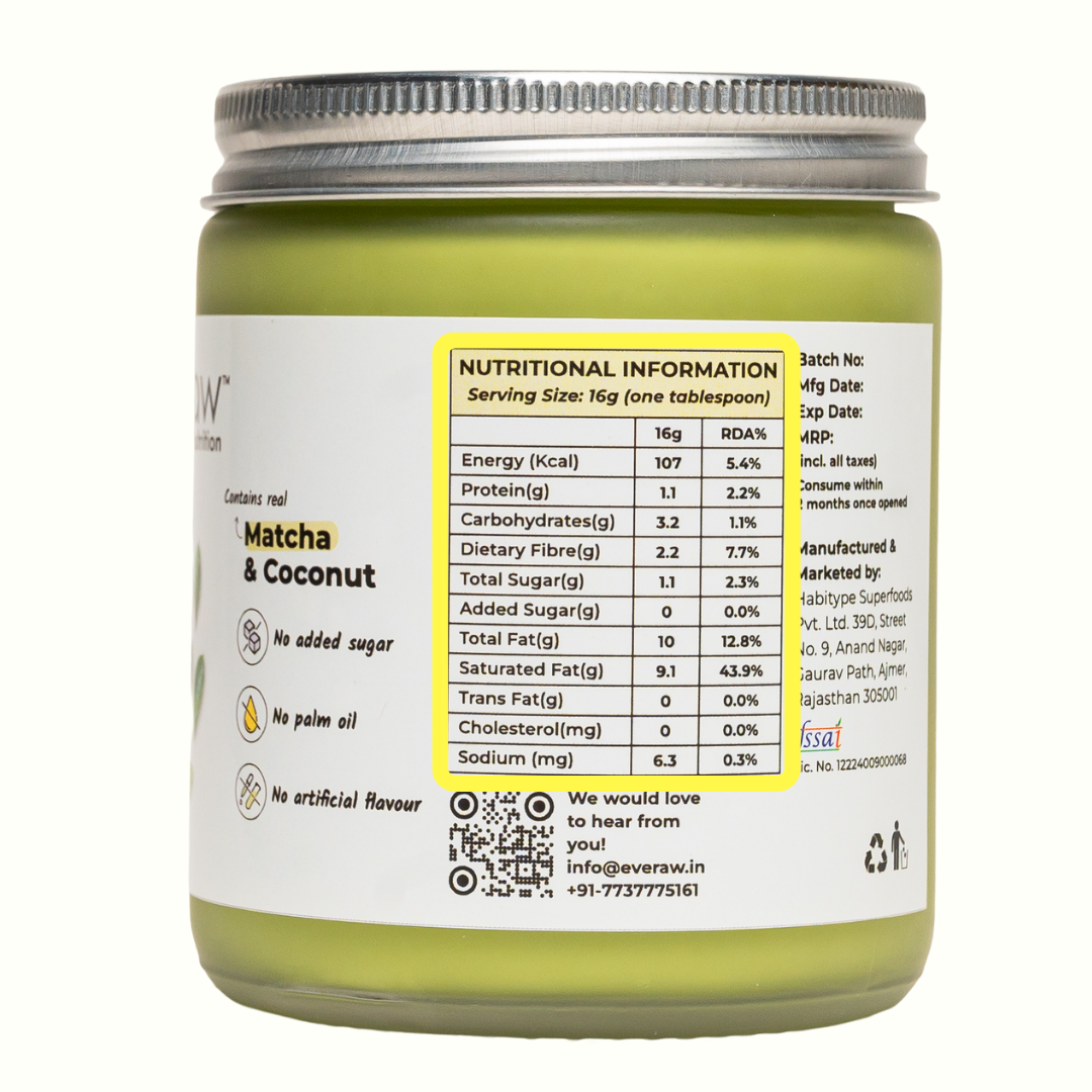 Matcha Coconut Butter