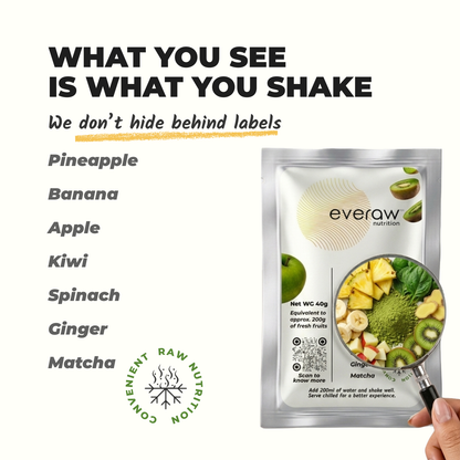 Green Smoothie Mix ingredients - what you see is what you shake