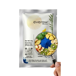 Everaw Blue Smoothie - Clean Ingredients