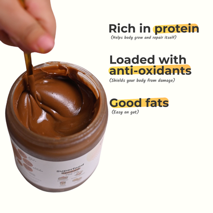 chocolate almond butter benefits protein antioxidants good fats