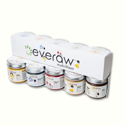 nut butter variety pack jars inside gift box