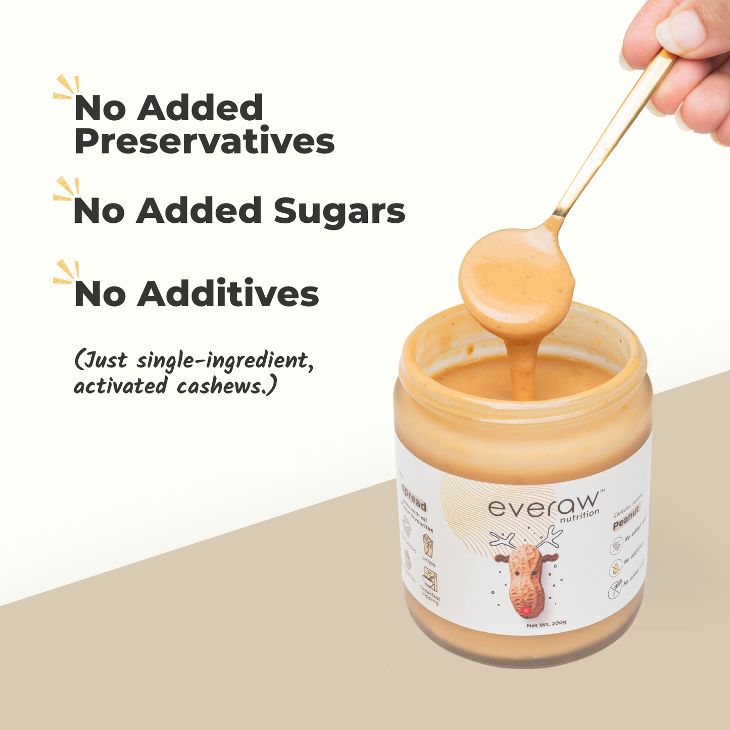 peanut butter creamy texture no preservatives plant protein