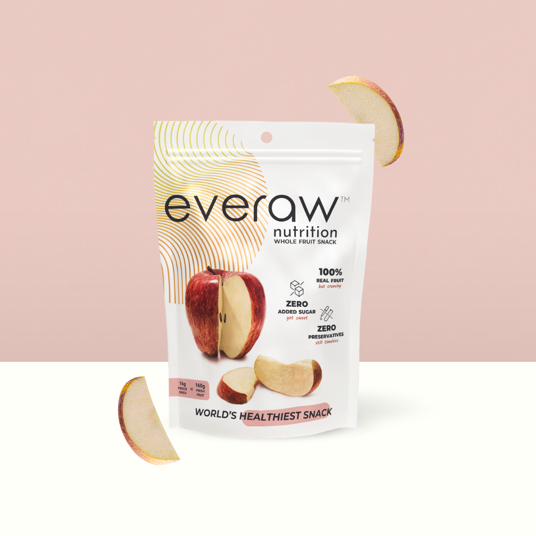 freeze dried apple chips crunchy fruit snack no added sugar