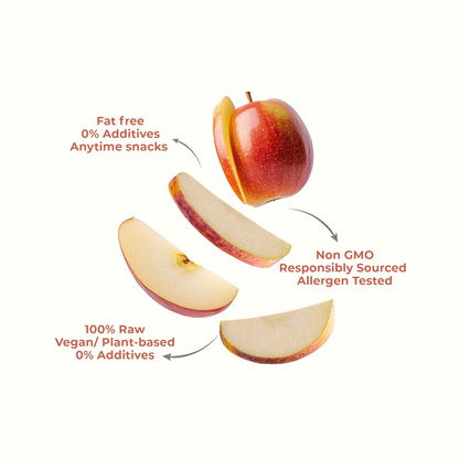 dried apple slices fat free vegan non gmo plant based snack
