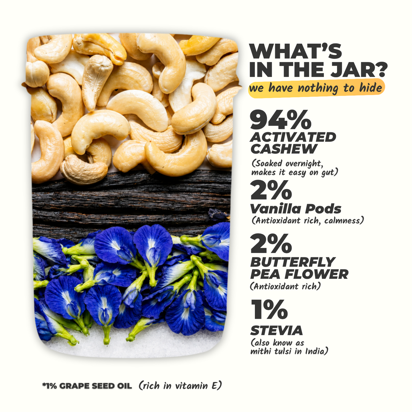 Blue Vanilla Cashew Butter