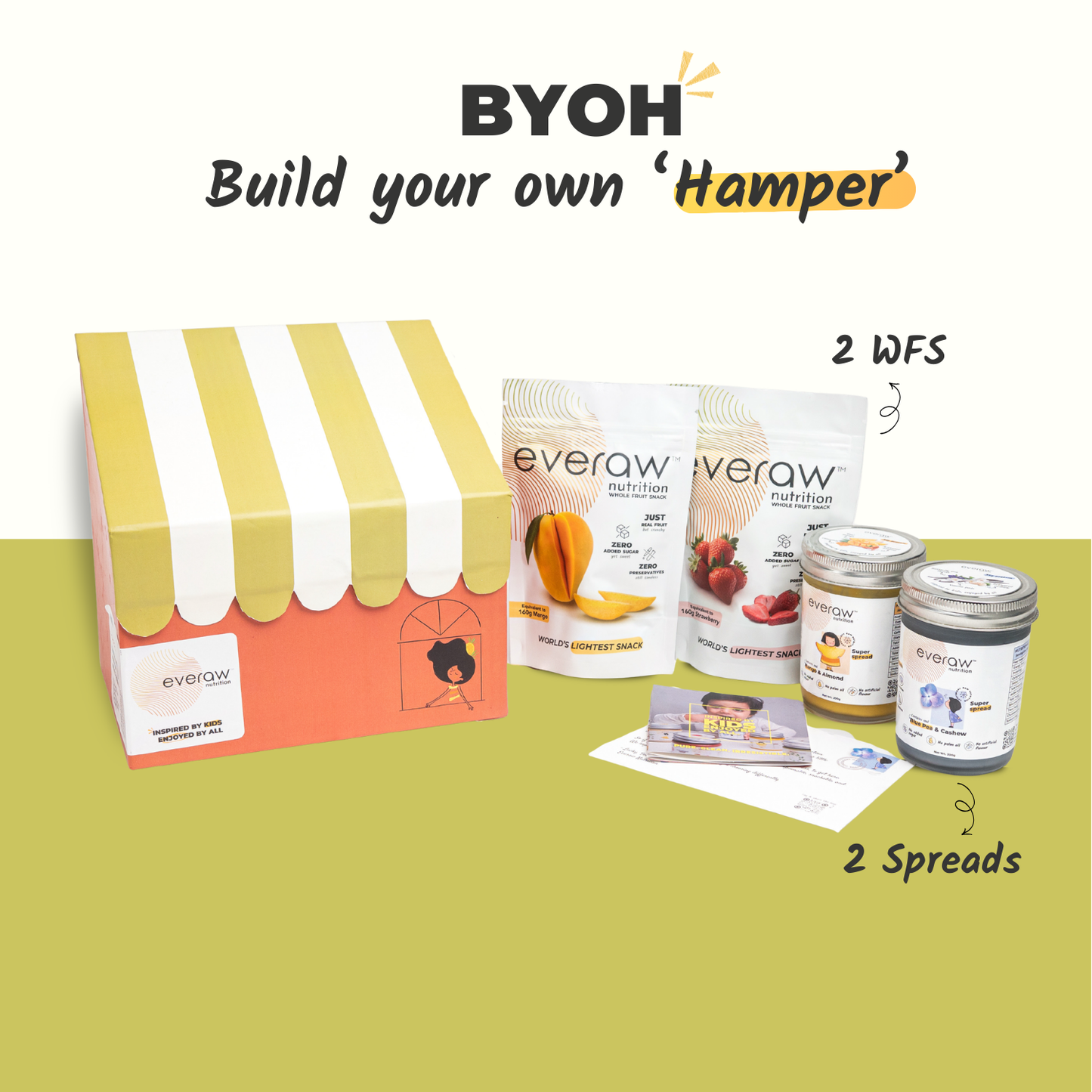 everaw gift hamper personalized card cafe style box
