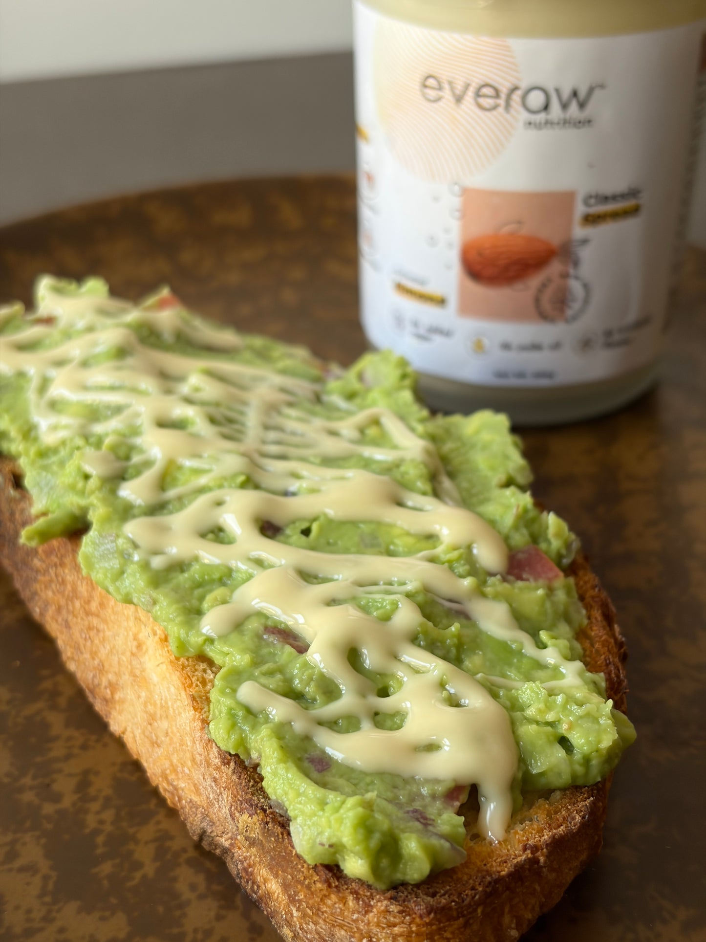 almond butter on avocado toast healthy breakfast spread idea