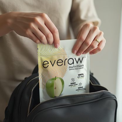 freeze dried green apple snack lifestyle healthy on the go