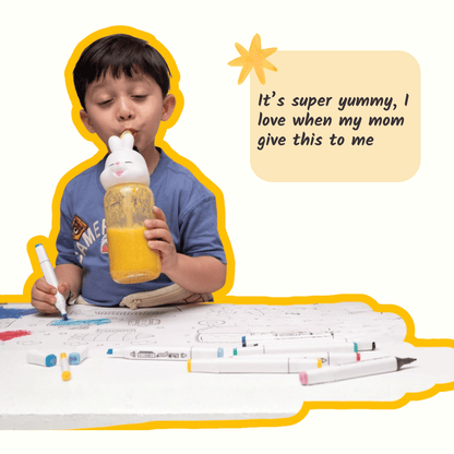 Everaw Yellow freeze dried Super Smoothie mix for an everyday healthy smoothie, real fruit nutrition on the go loved by kids and adults, no added sugar and no prep