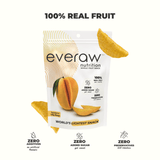 Everaw Mango freeze dried whole fruit snack, 100% real freeze dried mango with no added sugar, no preservatives and no artificial colours, healthy crunchy snack for kids in India