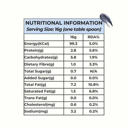 Everaw Blue Vanilla Cashew Butter nutrition facts, rich in plant protein and good fats with no added sugar, healthy nut and fruit spread