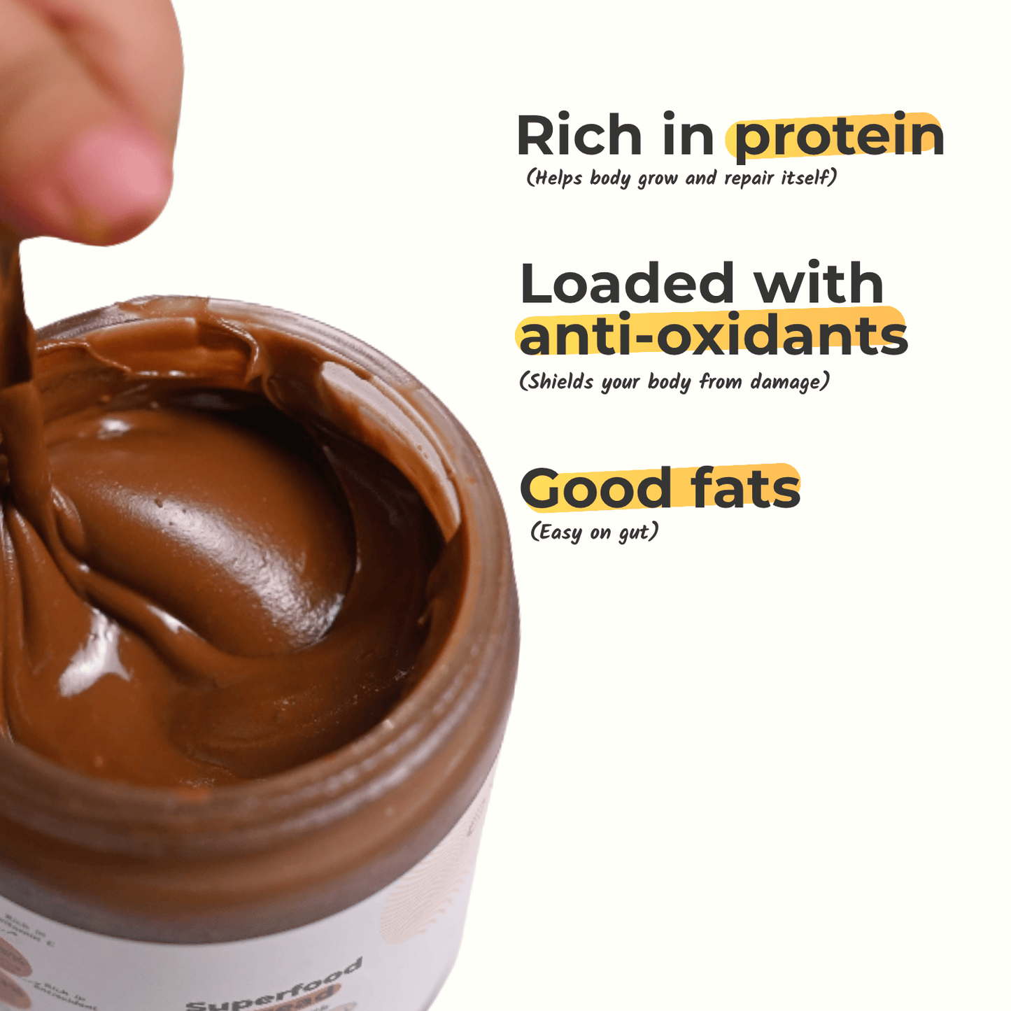 Everaw Cocoa Almond Butter benefits, rich in protein, loaded with antioxidants and good fats, wholesome spread for kids and adults