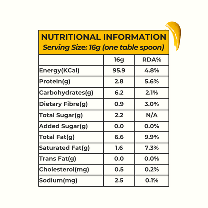 Everaw Mango Almond Butter nutrition facts, rich in plant protein and good fats with no added sugar, healthy nut and fruit spread